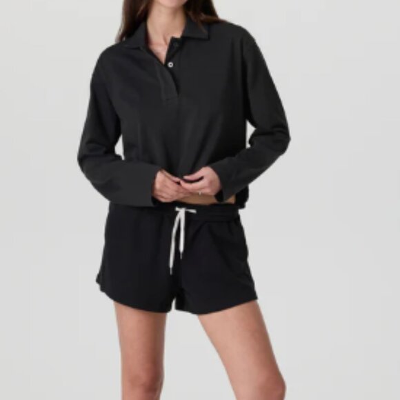 Vuori Mackenzie Rugby Polo in Washed Black, Size XL - Picture 7 of 7